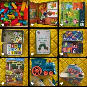 Set of 5 toys/games 3+